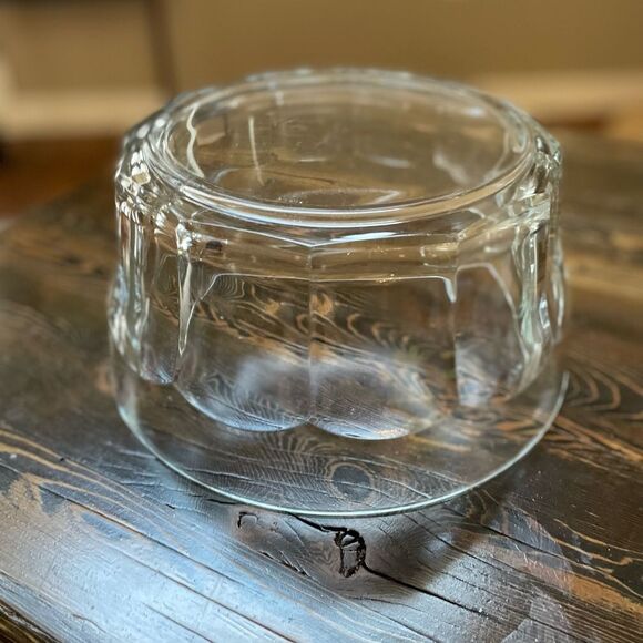 Italian Clear Large Glass Serving Bowl Marked Italy 10” Diameter - Picture 2 of 7